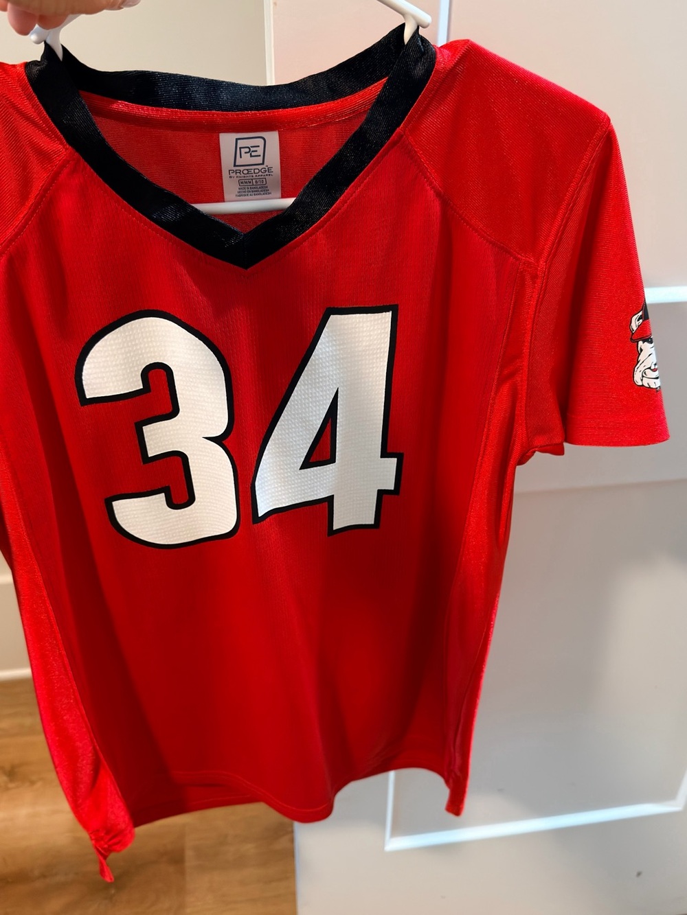 Pro Edge Red Jersey with Black Trim and White Accents
